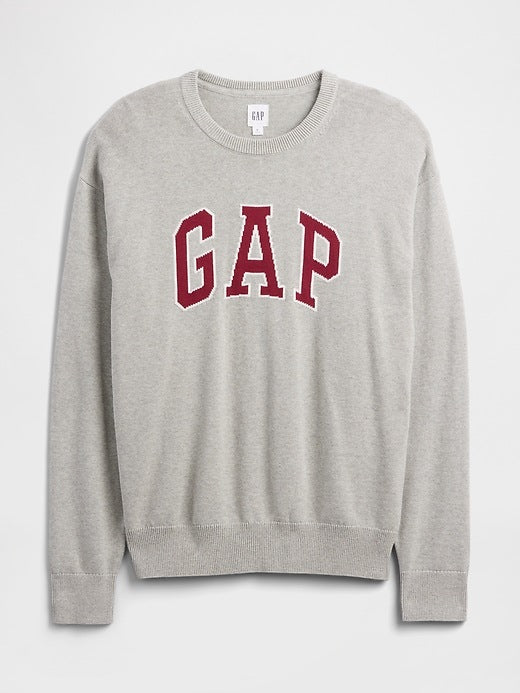 Gap Relaxed Gap Logo Intarsia Sweater, M -.