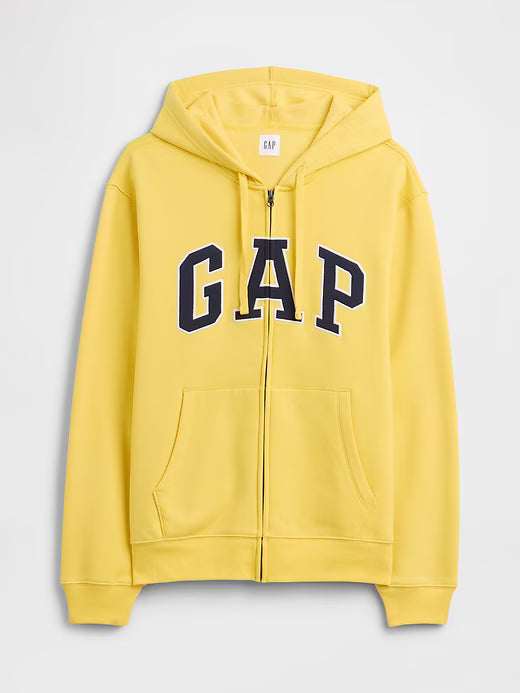 Adult Relaxed Gap Logo Zip Hoodie, L -.