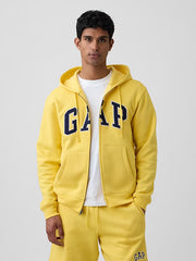 Adult Relaxed Gap Logo Zip Hoodie, L -.