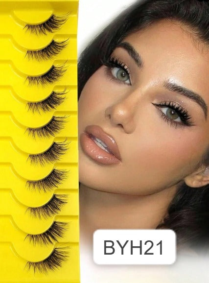 Shein 10 Pairs Transparent Band Mink Eyelashes, Code: BYH21 +