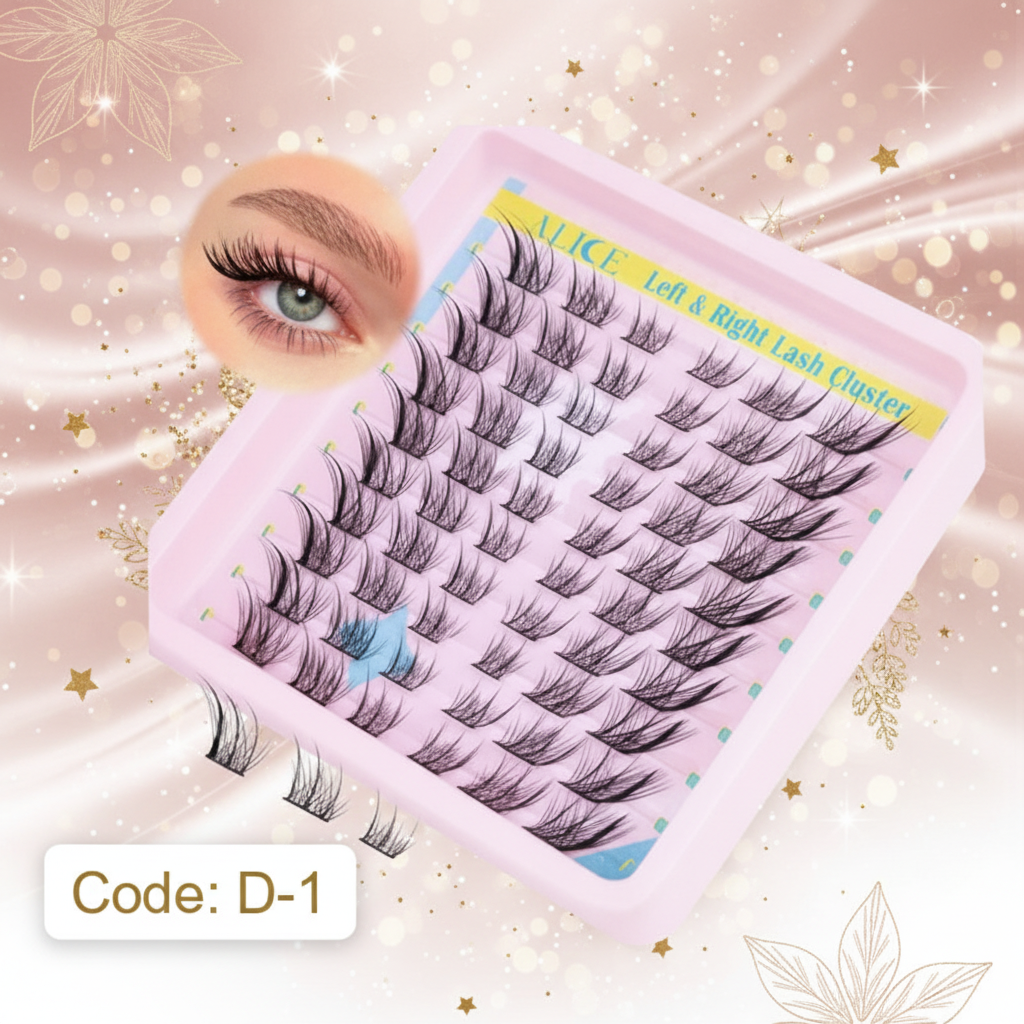 Shein 60pcs Natural Lash Clusters DIY Lash Extensions Eyelash, Code: D-1 +