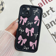 Soft Silicone Cute Pink Bow Case>