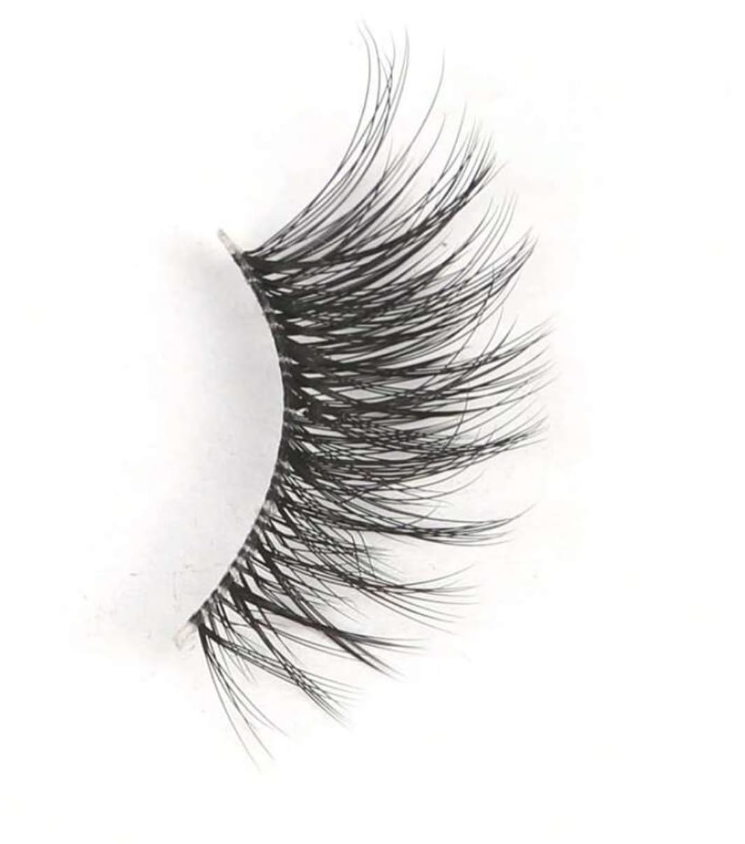 Shein 7pairs/Set Cat Eye Style Natural Short Crossed Transparent Stem Fake Eyelashes, Code: Sat-16-4 +