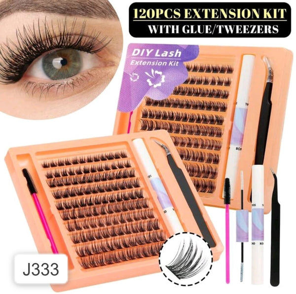 Shein DIY Eyelash Extensions Kit, Lash Clusters 120 Pcs, Code: J333 +