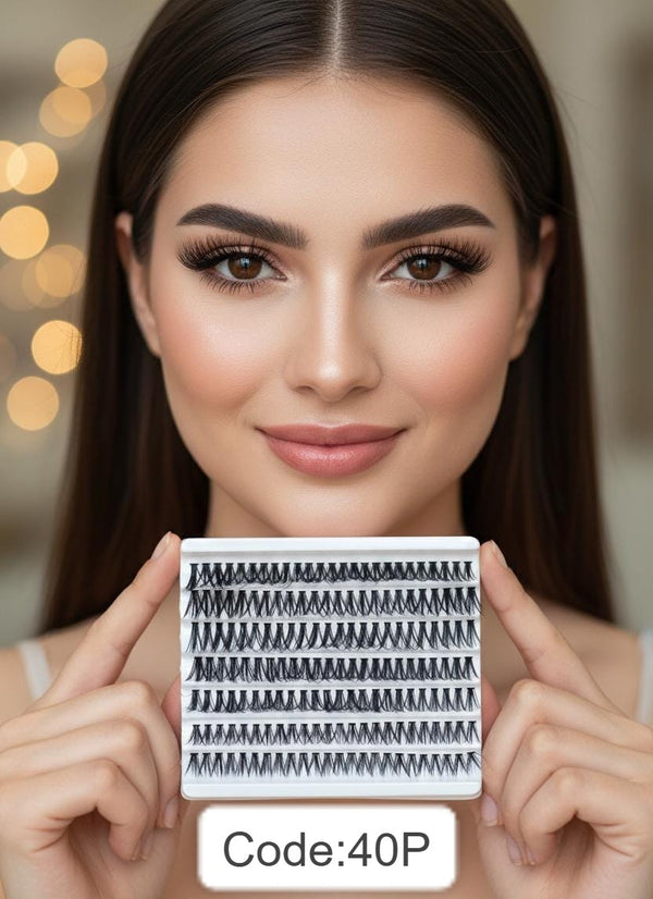 Shein 140Pcs Fluffy Individual Lashes for All-Day Beauty, Code: Fonoid 40P +