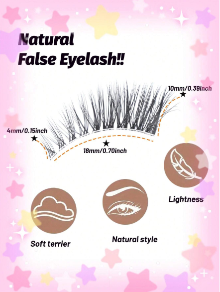 Shein Women's 5-Pair Wispy Cat Eye Natural Faux Mink False Eyelash Set Code : 3d04-5j