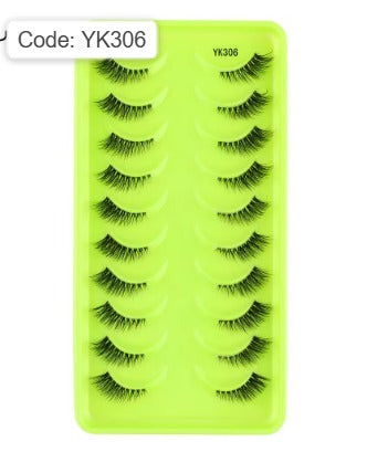 Shein Fox Eye lashes 3/10 Pairs Lashes 3D Mink Natural False Lashes, Code: YK306 +