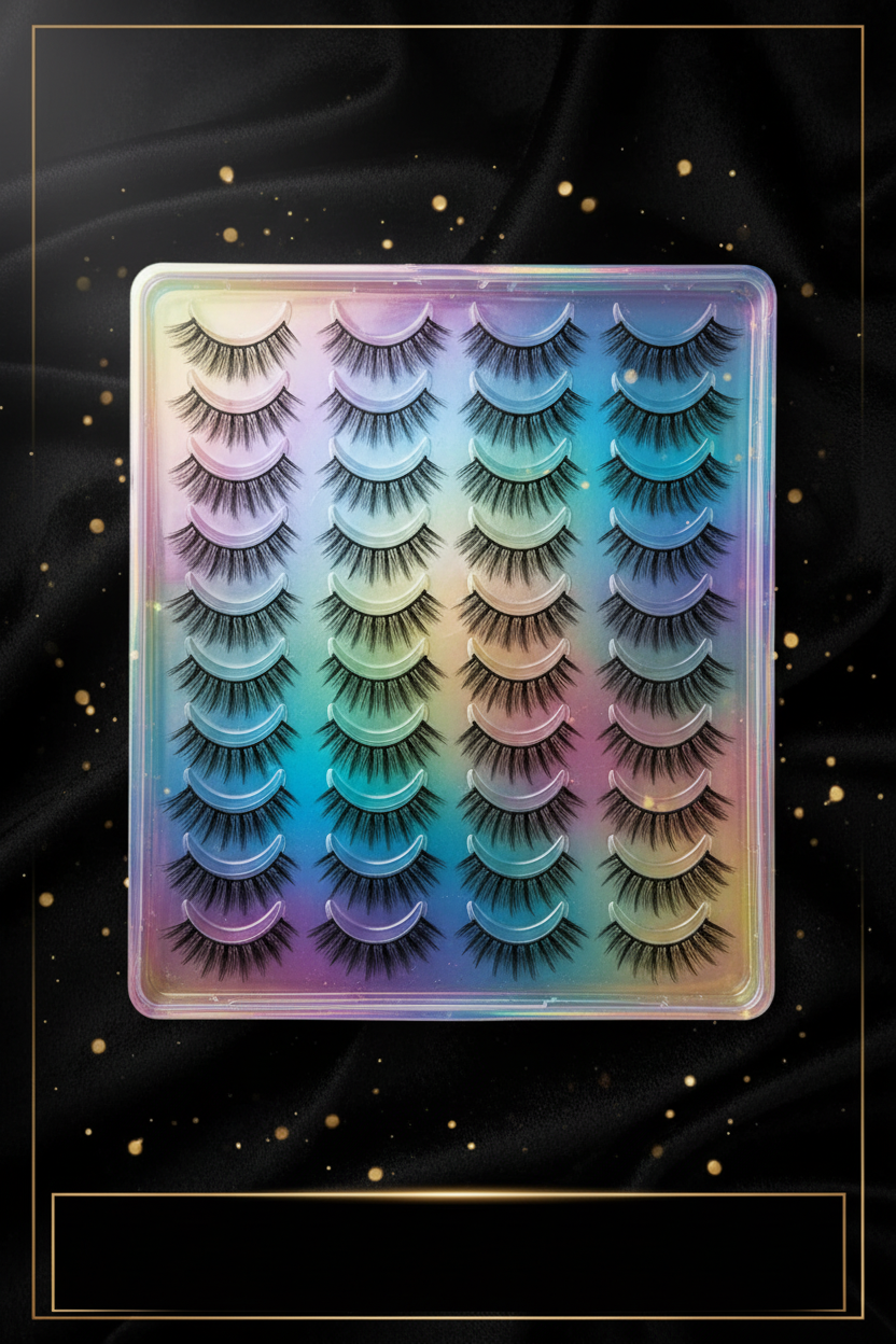 Shein Premium 20-Pair Dramatic & Natural False Lashes Collection, Multi -.