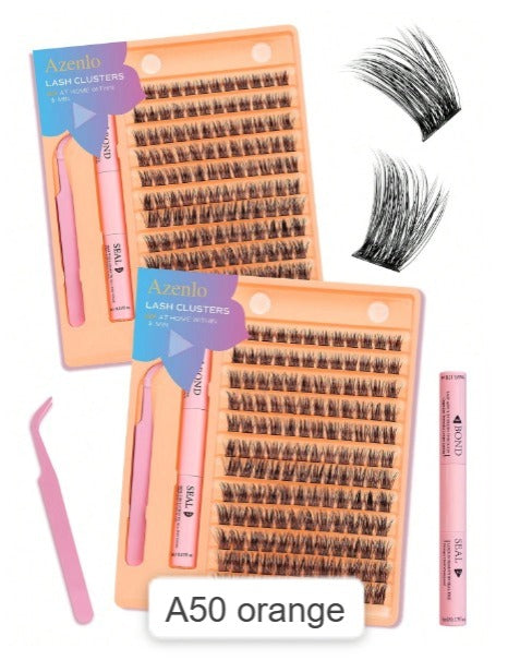 Shein 144PCS Fluffy, Thick and Soft Eyelashes, Code: A50 orange -.