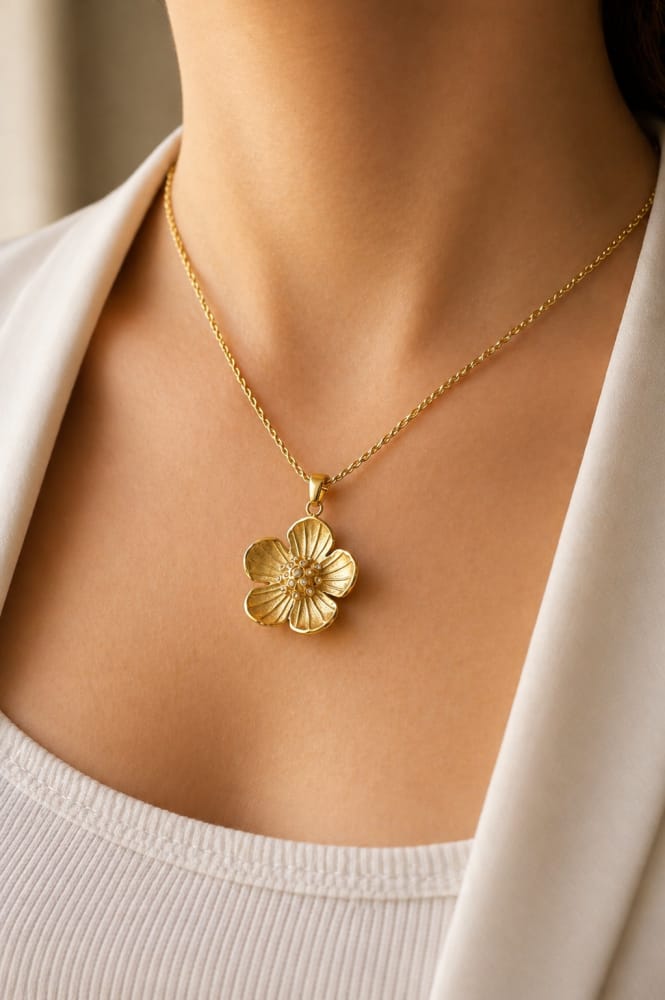 Shein Blossom Necklace >