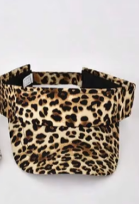 Shein Adjustable Leopard Print Sun Visor Cap -.