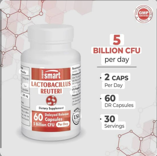 Super Smart Lactobacillus Reuteri, 60 capsules +