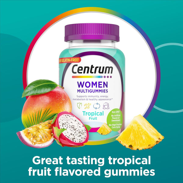 Centrum Women Multigummies – Tropical Fruit Flavor, 100 Tab +