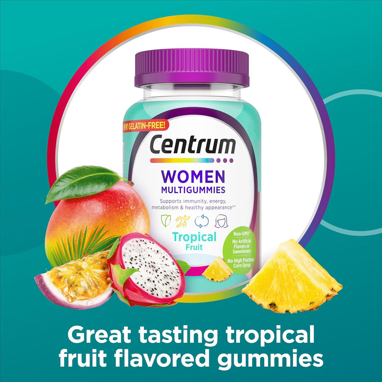 Centrum Women Multigummies – Tropical Fruit Flavor, 100 Tab + – Hatolna ...