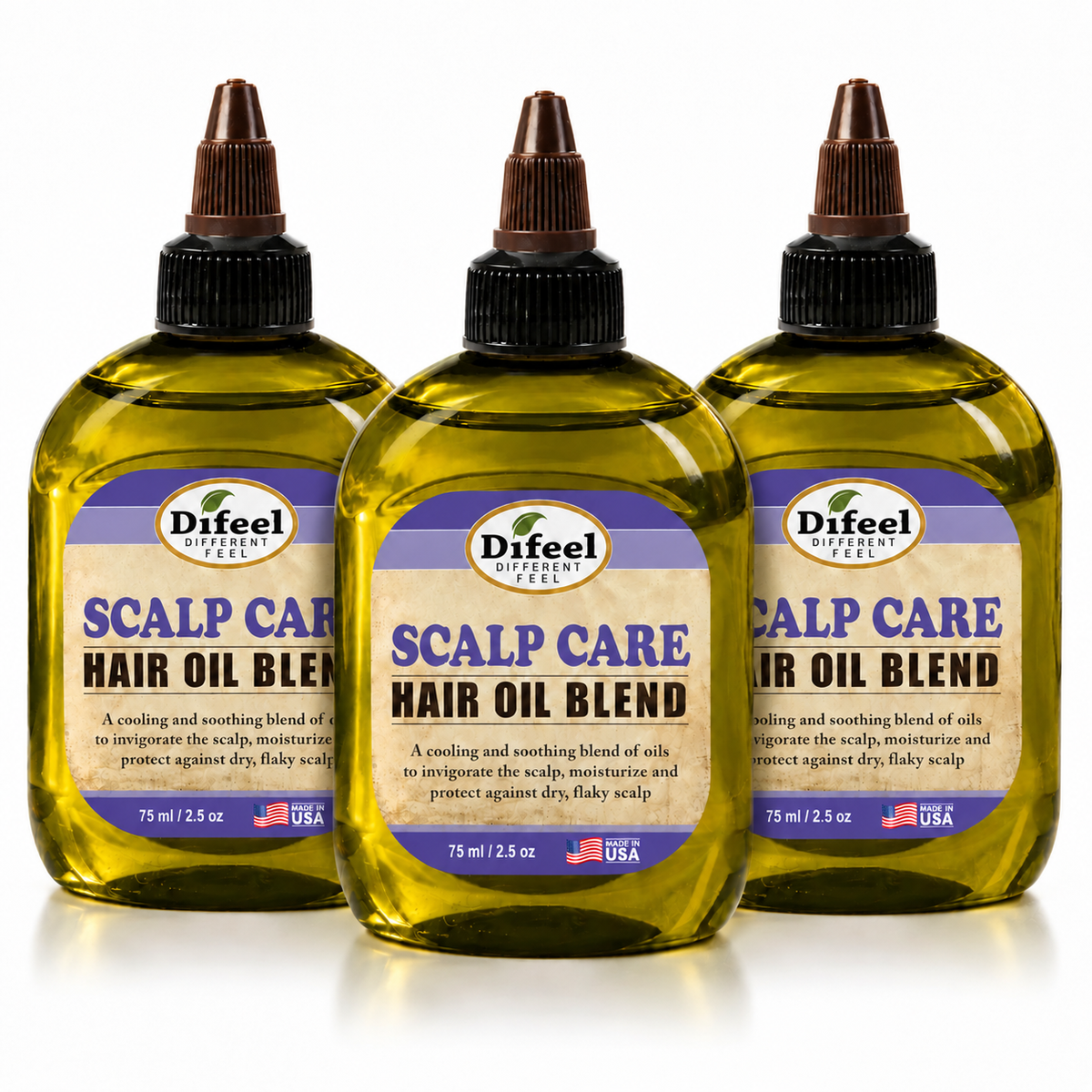 Difeel Scalp Care Hair Oil Blend - 75ML (Pack of 3)