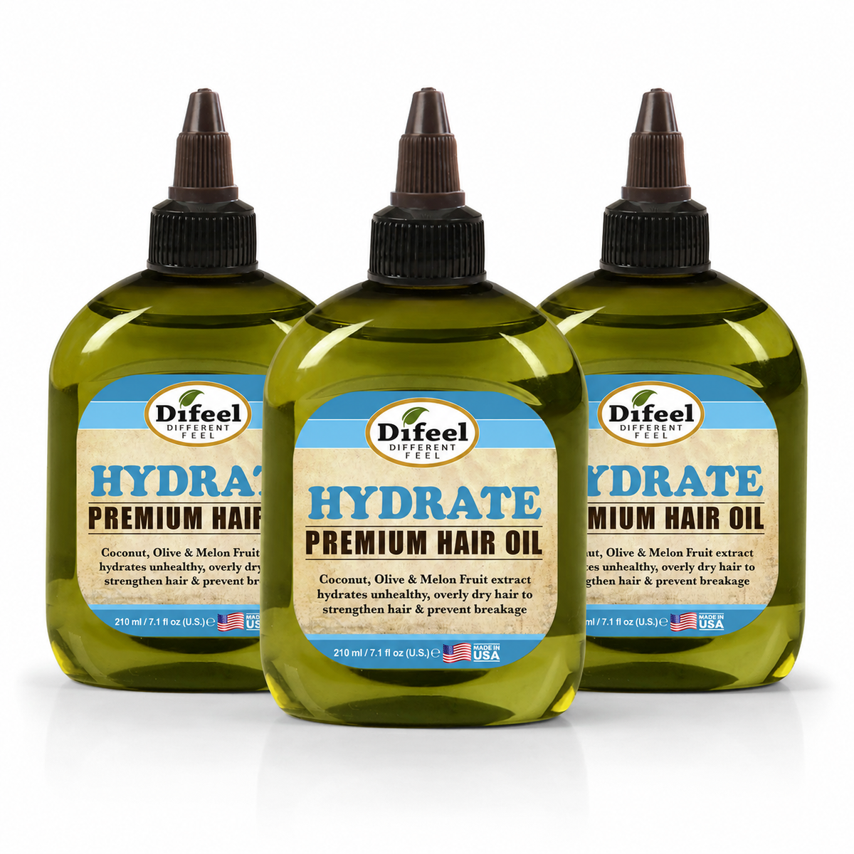 DIFEEL HAIR CARE SOLUTIONS - HYDRATE HAIR OIL 75Ml (Pack of 3)