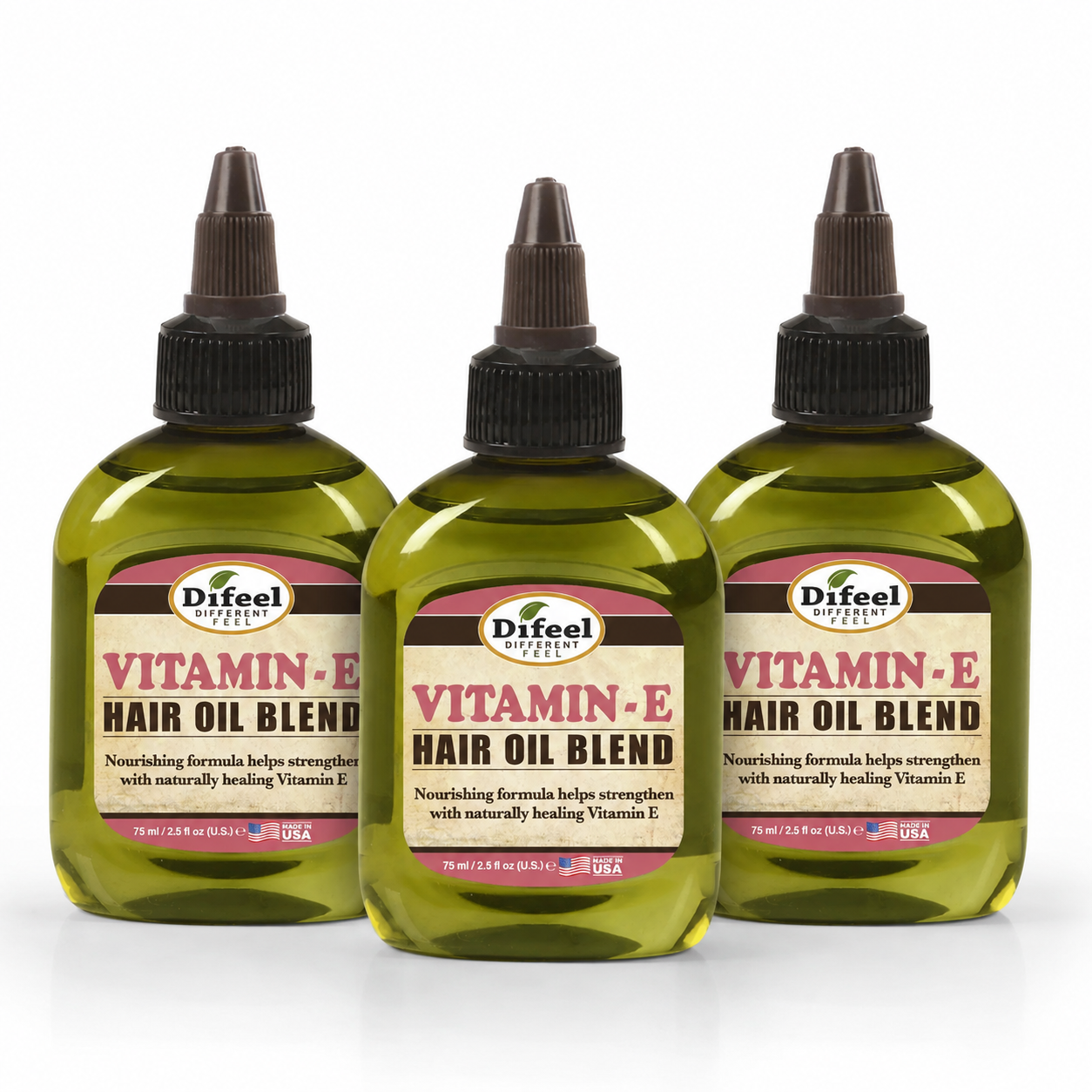 Difeel Vitamin E Hair Oil Blend 75ML (Pack of 3)