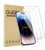 3 Packs Apple Mobile Phone Full Screen HD Anti-Drop Tempered Glass Protective Film For IPhone 16 +