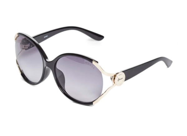 Guess Women’s Sunglasses GF6099 Black Gold/Grey Lens +