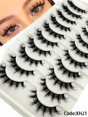 Shein Women's 5D Fluffy Short Natural False Eyelash Set-Code:XH21