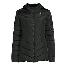 U.S. Polo Cozy Faux Fur Lined Hooded Puffer Jacket, XL*/#