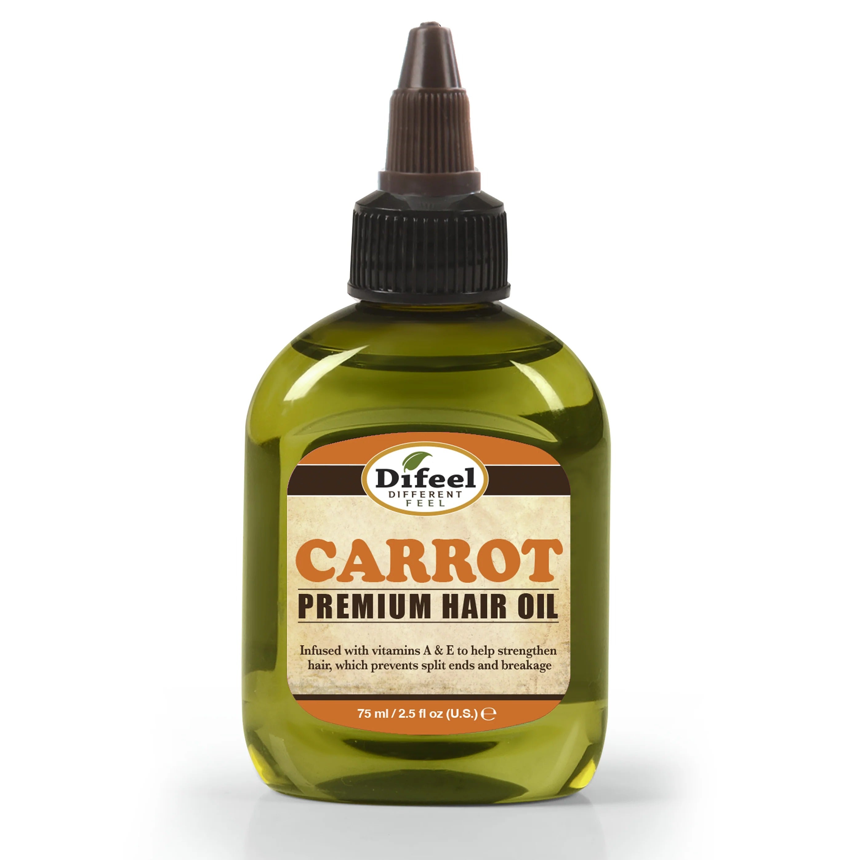 DIFEEL PREMIUM NATURAL HAIR OIL - CARROT OIL WITH VITAMINS A & E 75ML