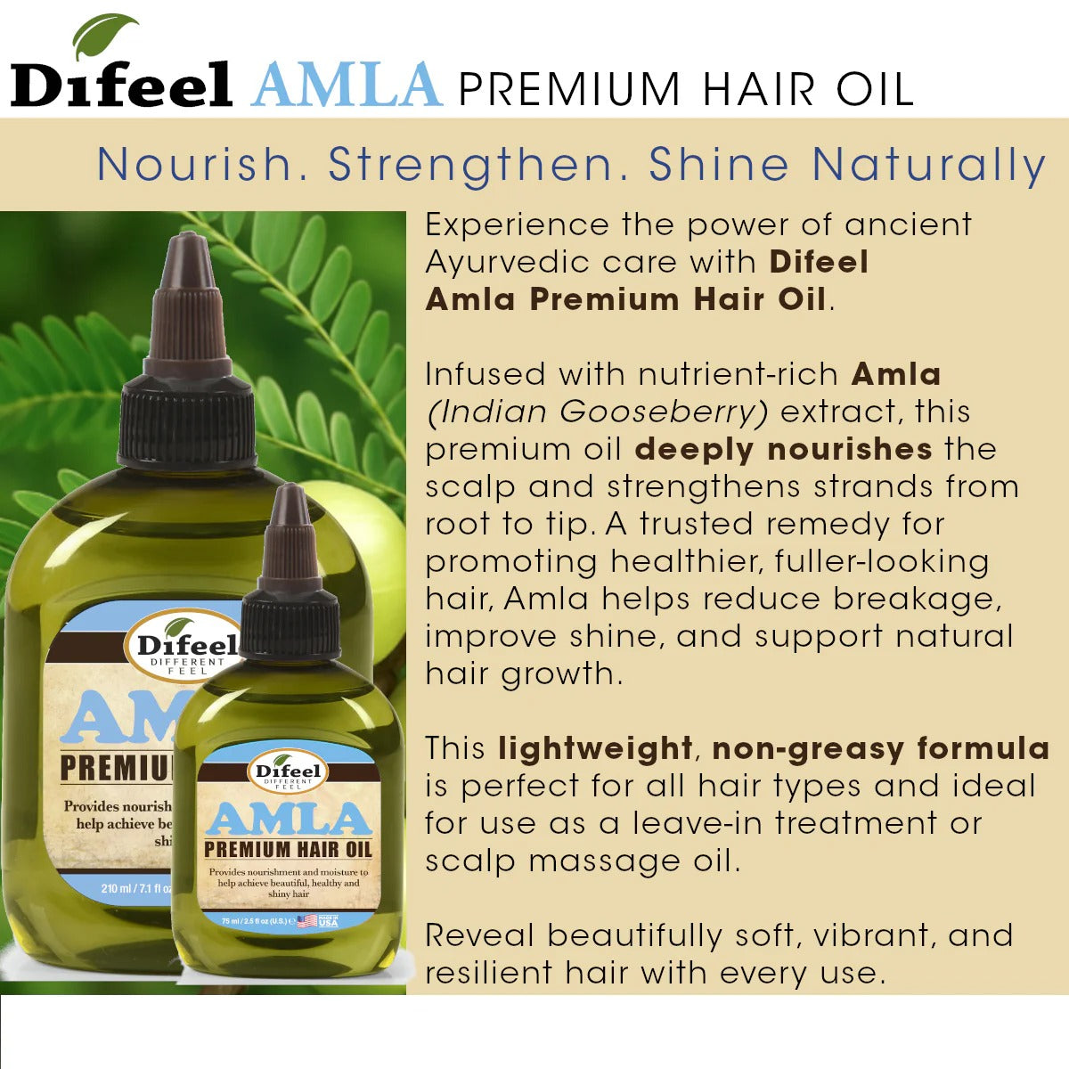 DIFEEL AMLA PREMIUM HAIR OIL  75ML