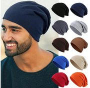 Shein Hip-Hop Soft Lightweight Running Beanie Adult Dwarf Hats Chemo Cap -.