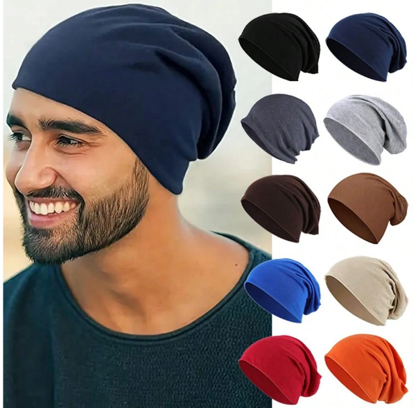 Shein Hip-Hop Soft Lightweight Running Beanie Adult Dwarf Hats Chemo Cap -.