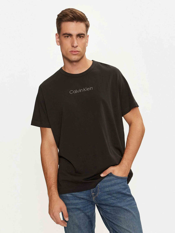 CK. Men's Regular Fit Crew Neck Lounge T-shirt, L +