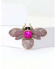 Shein Vintage Enamel Rhinestone Bee Brooches Fashion Insect Pins