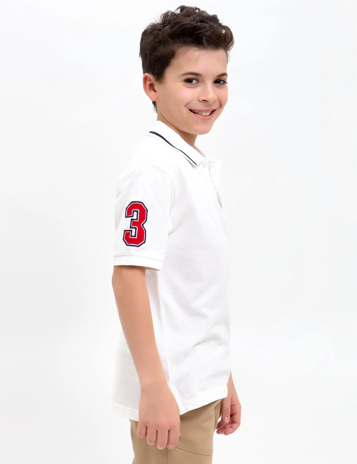 U.S. Polo Boys Solid Polo Shirt, 10-12T >
