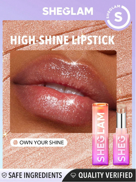 Sheglam Mirror Kiss High-Shine Lipstick - Own Your Shine /