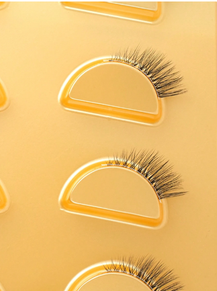 Shein Women's 5-Pair Wispy Cat Eye Natural Faux Mink False Eyelash Set Code : 3d04-5j