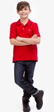 U.S. Polo Boys Interlock Polo Shirt, 14-16T +