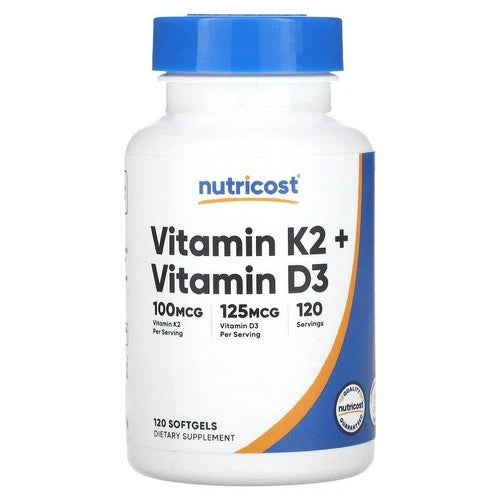 Vitamin K2 + Vitamin D3 Softgels 120 Count>