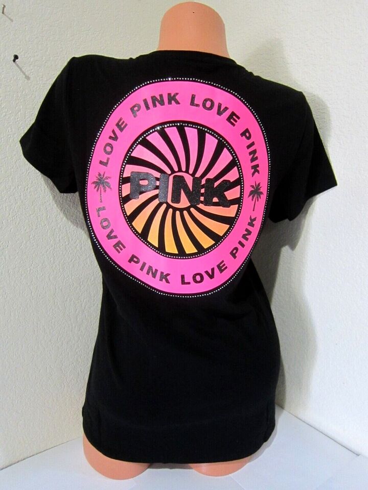 PINK Shine Logo Perfect T-Shirt, S +