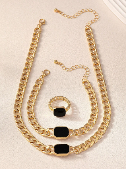 Shien Fashionable Geometric Shaped Personalized Accessory Set>