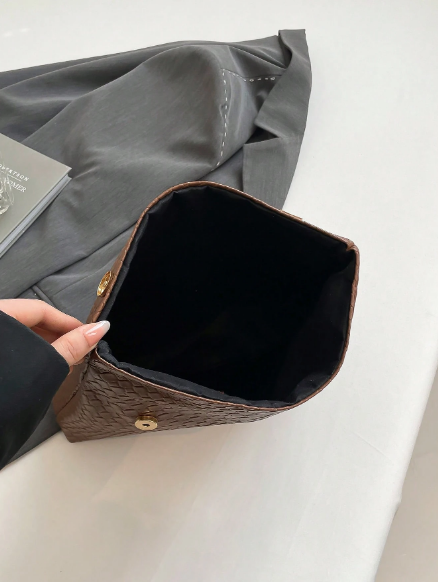 Shein Large Capacity Flap Magnetic Closure Small Square Bag