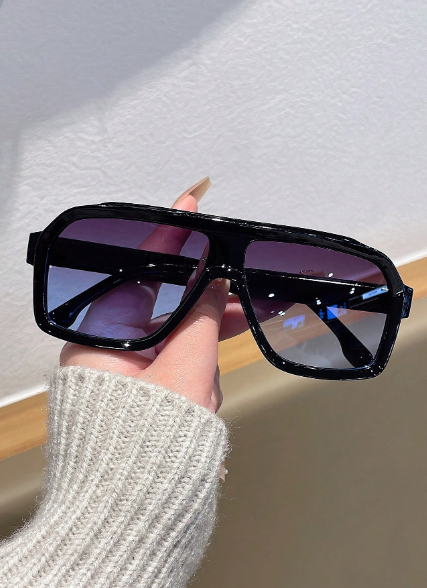 1 Pair Men's Large Frame Casual Fashion Glasses