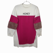 Shein Sweatshirt with Ruffled Lettering Print Cut & Stitched, 11-12T+