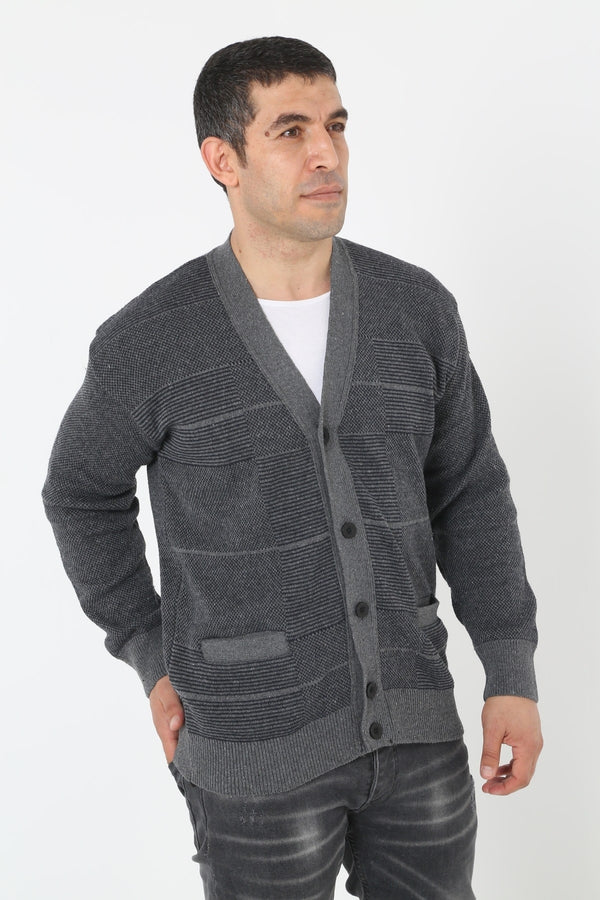 KMKkazan Baba Lycra Buttoned Batal Plus Size Coat Cardigan, 4XL +