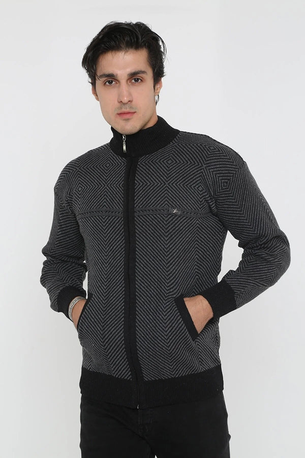 KMKkazan Dad Winter Zippered Thick Cardigan Coat, 3XL +