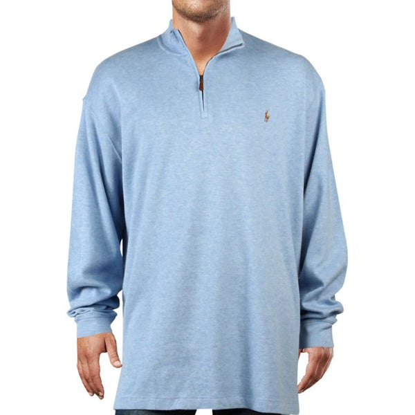 Polo Ralph Lauren Mens Big & Tall Cotton Zip Pullover Sweater, XXL *