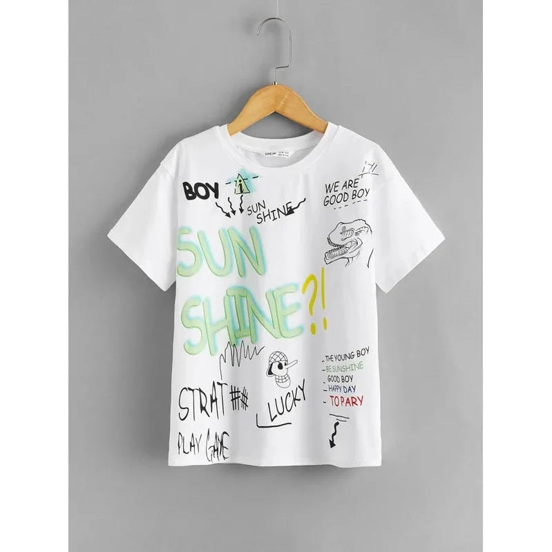 Shein Boys Letter Graphic Tee +