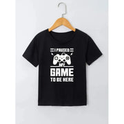 Shein Boys Slogan Graphic Short Sleeve Tee, 8-10T+
