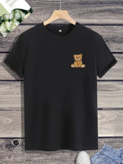 Shein Men Bear Doll Print Tee, S+