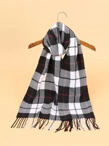Shein Men Plaid Scarf +