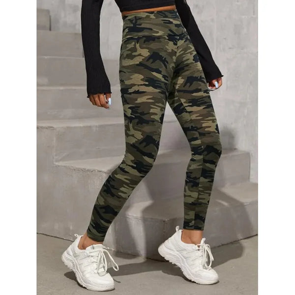 Shein Petite High Waist Camo Print Leggings +