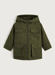 Old Navy Toddler Boys Flip Pocket Hooded Coat, 3T +